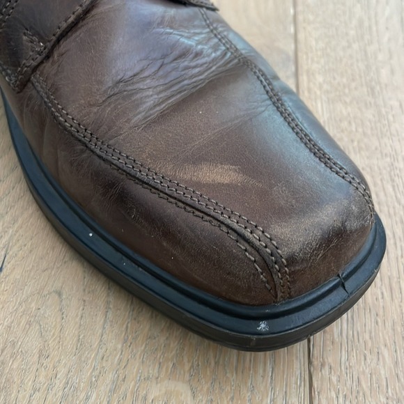 Ecco | Helsinki Brown Leather Bicycle Toe Size 9 - Picture 8 of 12